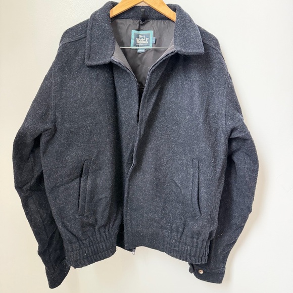 Woolrich Other - Vintage Woolrich Wool Bomber Jacket Navy USA Made Harrington Heritage Workwear L
